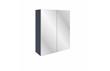 Butlas 600mm Mirrored Wall Unit - Matt Indigo Blue