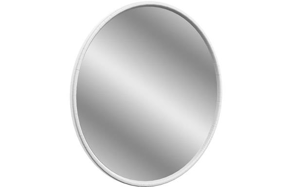 Stamford 550x550mm Round Mirror - Satin White Ash