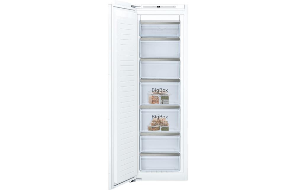 Neff N70 GI7813EF0G Built In Frost Free Tall Freezer, Aqus
