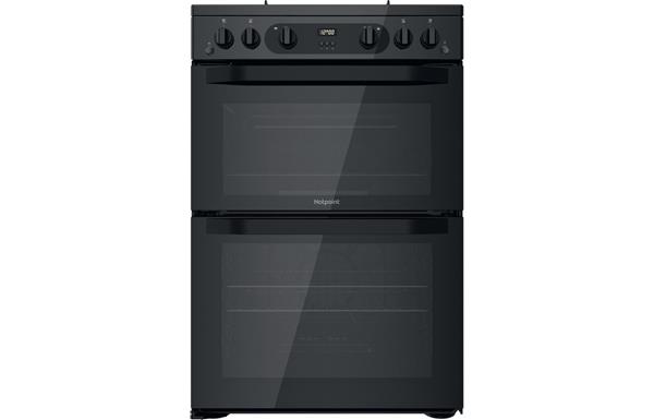 Hotpoint HDM67G0CMB/UK Gas Cooker - Black