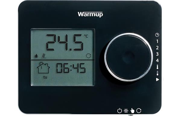 Warmup Tempo Digital Programmable Thermostat - Piano Black