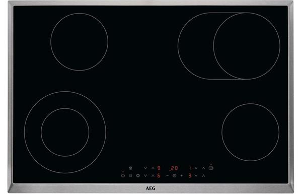 AEG HK834060XB 80cm Ceramic Hob - Black