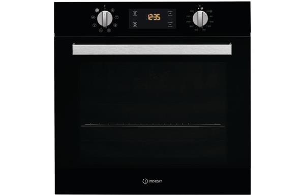 Indesit IFW 6340 BL UK B/I Single Electric Oven - Black