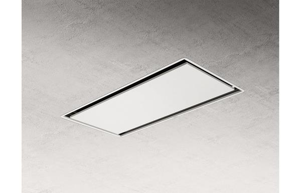 Elica Illusion 100cm Ceiling Hood (16cm High) - White