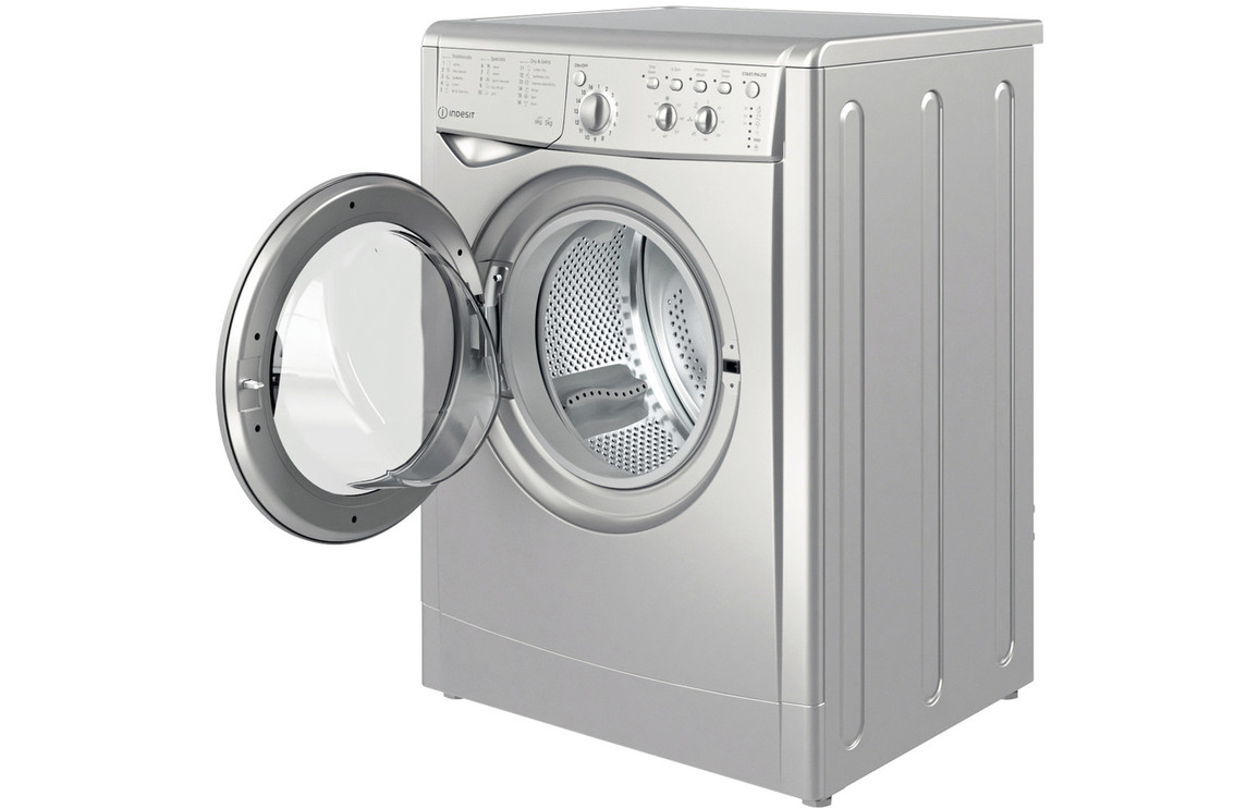 Indesit IWDC 65125 S UK N F/S 6/5kg 1200rpm Washer Dryer Silver