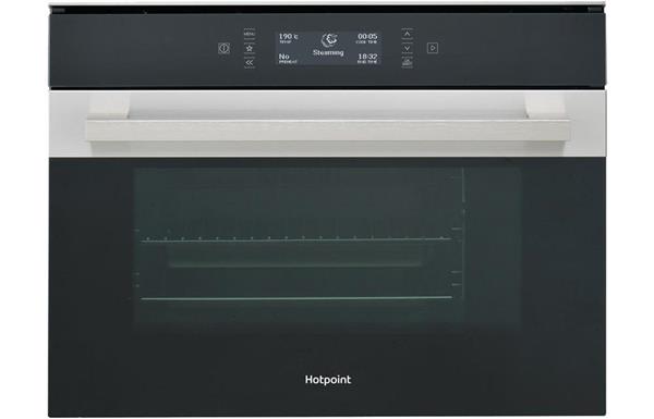 Hotpoint MS 998 IX H B/I Combination Steam Oven - Black & St/Steel