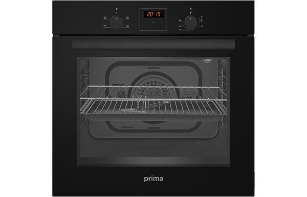 Prima PRSO107 B/I Single Electric Fan Oven - Black