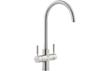 Abode Prostream Swan Spout Monobloc 3-in-1 Tap - Brushed Nickel