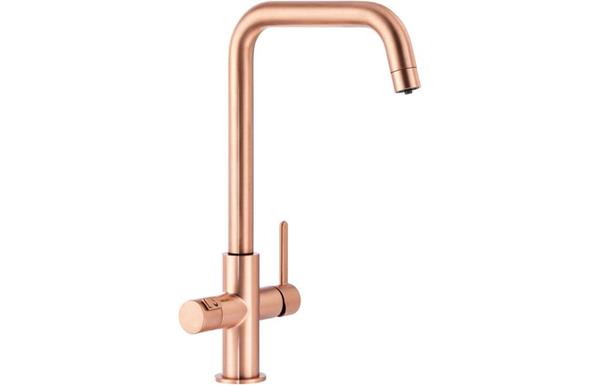 Abode Prothia Quad Spout Slimline Monobloc 3-in-1 Tap - Urban Copper