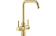 Abode Propure Quad Spout Monobloc 4-in-1 Tap - Brushed Brass