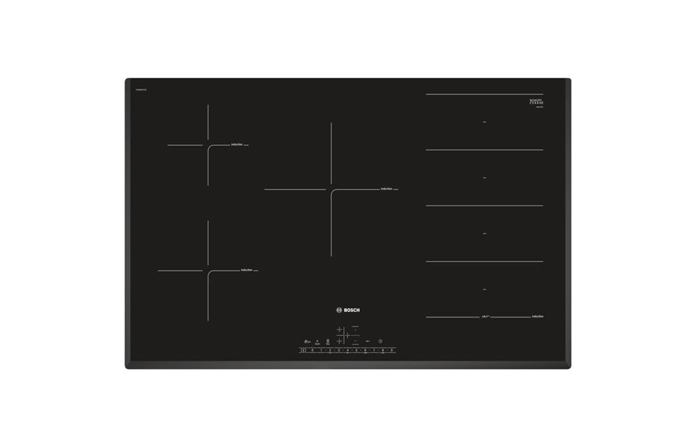 Bosch Serie 6 PXV851FC1E 80cm Flex Induction Hob Black, Aqus Hobs