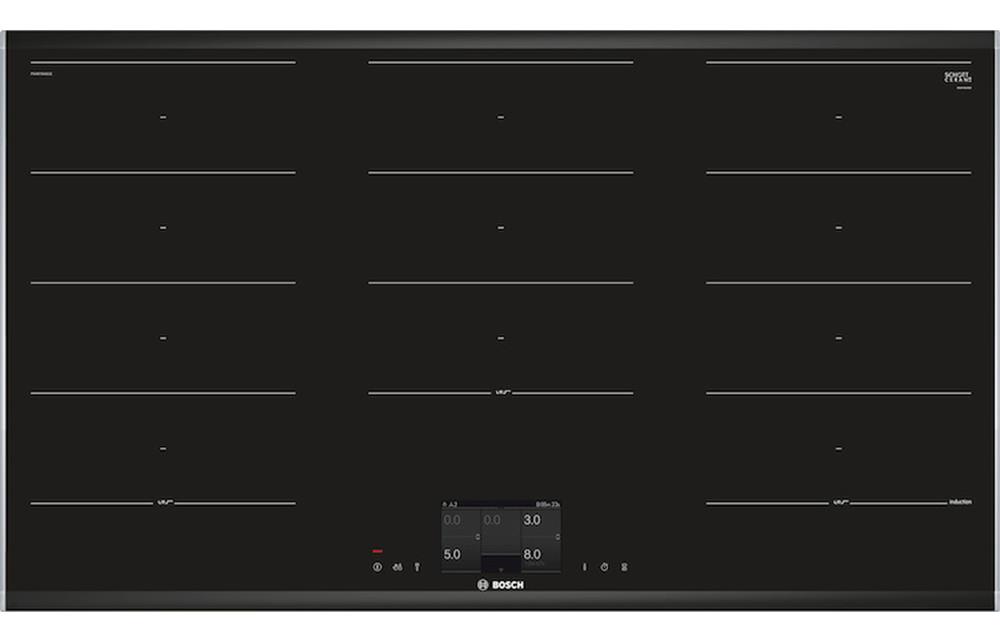 Bosch Series 8 PXX975KW1E 90cm Flex Induction Hob Black Glass, Aqus