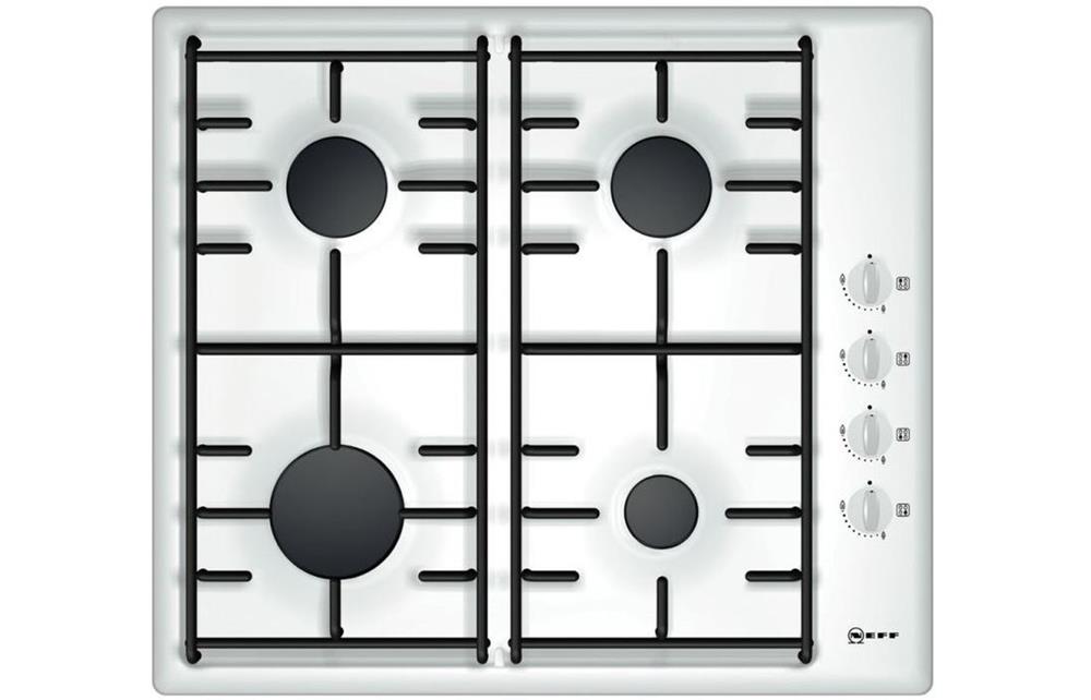 Neff N30 T26BR46W0 60cm Gas Hob White, Hobs, LNE12765 from mbd bathrooms