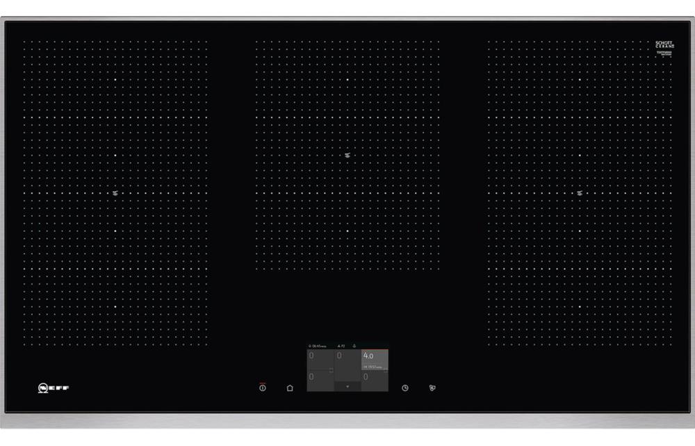 Neff N90 T59TF6RN0 90cm Flex Induction Hob Black Glass, Hobs