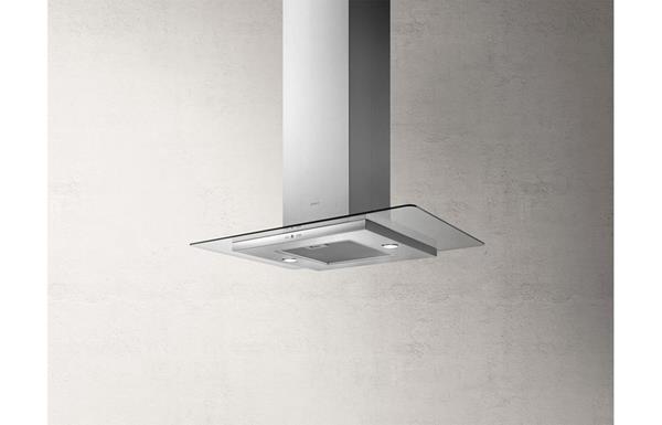 Elica Tribe 90cm Flat Glass Island Hood - St/Steel