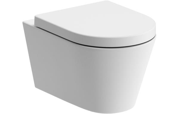 Strasbourg Rimless Wall Hung WC & S/C Seat