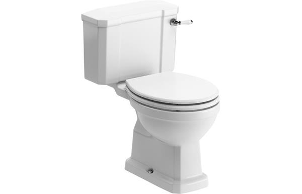 Avignon C/C WC & Satin White Wood Effect Seat