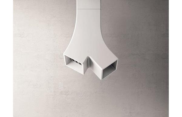 Elica Yin 67cm Designer Island Hood - White