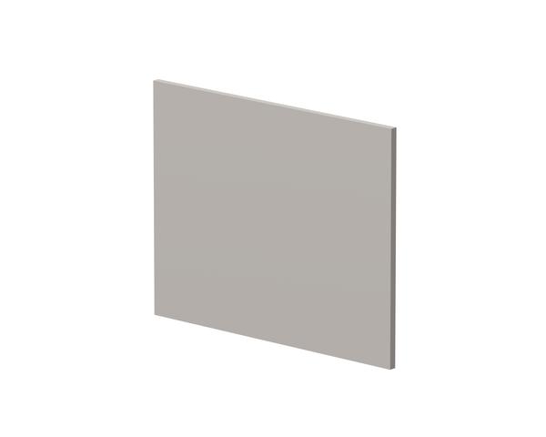 Square Shower Bath End Panel - Pebble Grey