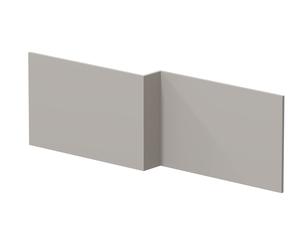 Square Shower Bath Front Panel - Pebble Grey