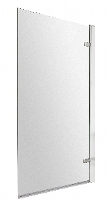 Nuie Square Hinged Bath Screen - 8mm 1520 mm X 830 mm
