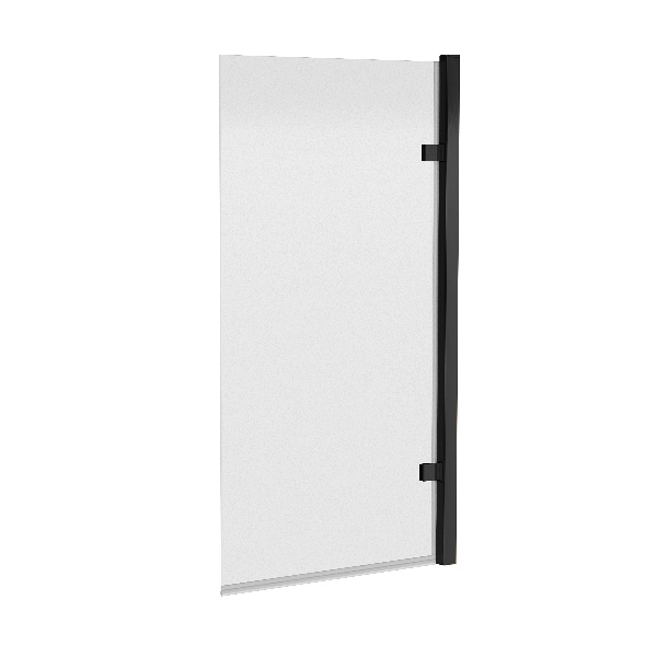 Nuie Square Hinged Bath Screen - 8mm 1520 mm X 830 mm