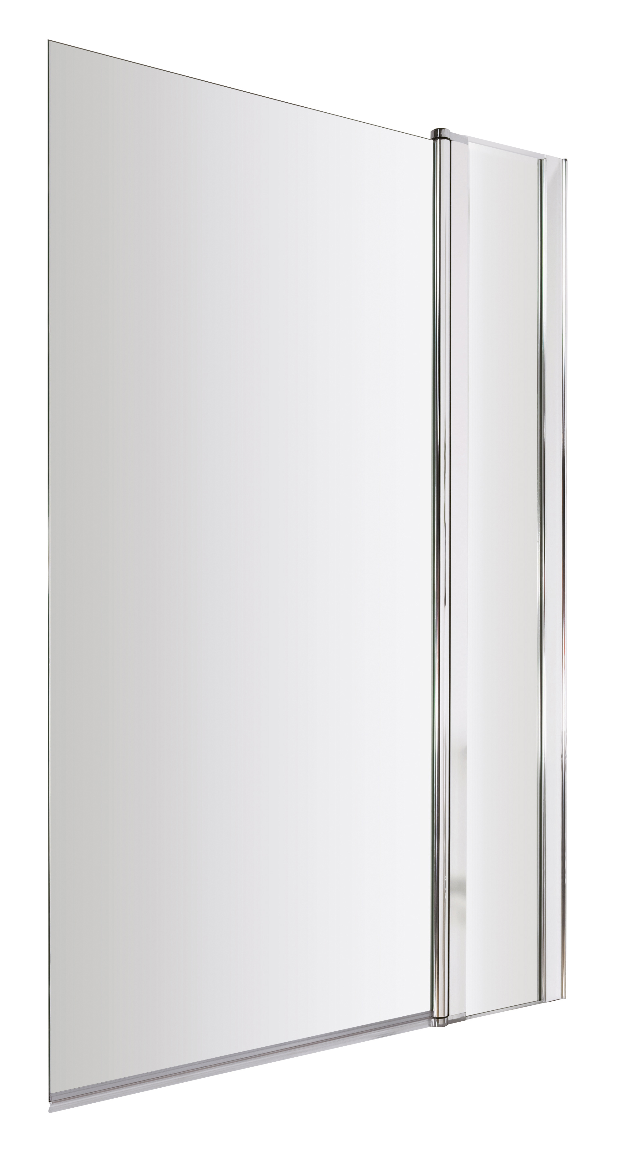 Nuie Square Bath Screen With Fixed Panel 1433 mm X 998 mm