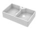 Fireclay Butler Sink Stepped Weir & Overflow 895 x 550 x 220mm