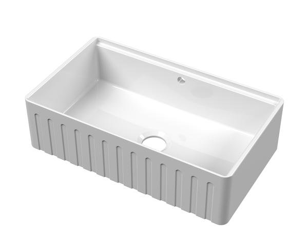 Fluted Butler Sink with Ledge 795 x 460 x 220mm