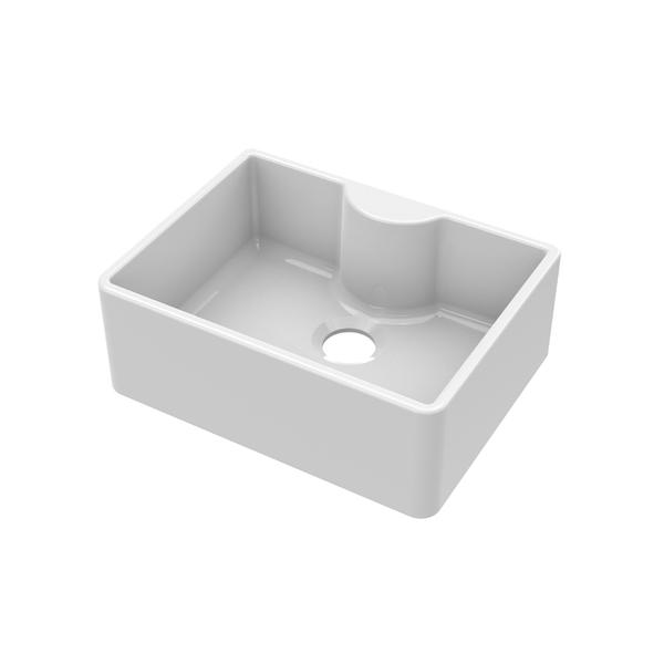 Fireclay Butler Sink comes with Tap Ledge 595 x 450 x 220mm