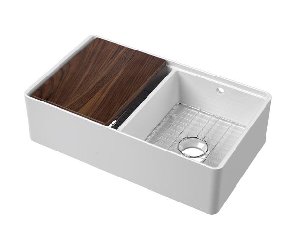 Nuie Traditional 795 x 460 x 220mm Double Bowl Butler Sink