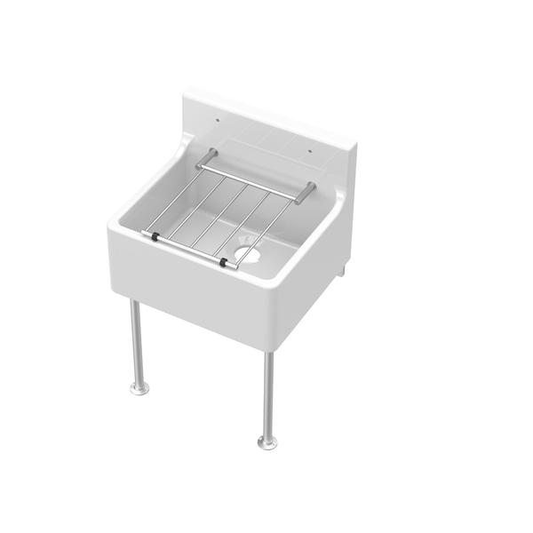 Cleaner Sink inc Legs & Bracket 455x362x396