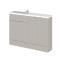 Hudson Reed Fusion 1205mm Compact Pebble Grey Combination Vanity Unit