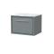 Lille 600mm Wall Hung Single Drawer Vanity with Marble Worktop