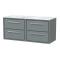 Lille 1200mm Wall Hung 4-Drawer Vanity with Marble Worktop