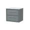 Lille 600mm Wall Hung 2-Drawer Vanity with Marble Worktop