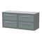 Lille 1200mm Wall Hung 4-Drawer Vanity with Marble Worktop