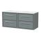 Lille 1200mm Wall Hung 4-Drawer Vanity with Marble Worktop