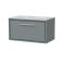 Lille 800mm Wall Hung Single Drawer Vanity with Marble Worktop