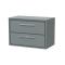 Lille 800mm Wall Hung 2-Drawer Vanity with Worktop
