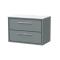 Lille 800mm Wall Hung 2-Drawer Vanity with Marble Worktop