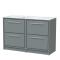 Lille 1200mm Floor Standing 4-Drawer Vanity with Marble Worktop