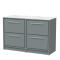 Lille 1200mm Floor Standing 4-Drawer Vanity with Marble Worktop