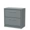 Lille 800mm Floor Standing 2-Drawer Vanity with Worktop