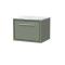 Lille 600mm Wall Hung Single Drawer Vanity with Marble Worktop