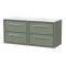 Lille 1200mm Wall Hung 4-Drawer Vanity with Marble Worktop