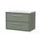 Lille 800mm Wall Hung 2-Drawer Vanity with Marble Worktop