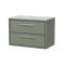 Lille 800mm Wall Hung 2-Drawer Vanity with Marble Worktop