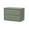 Lille 800mm Wall Hung 2-Drawer Vanity with Worktop