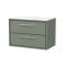 Lille 800mm Wall Hung 2-Drawer Vanity with Marble Worktop